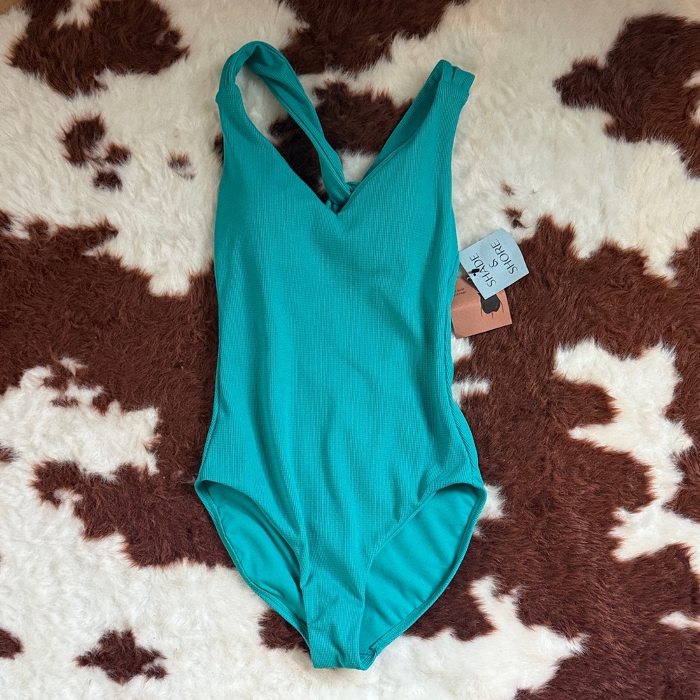 Shade & Shore Teal One Piece Swimsuit